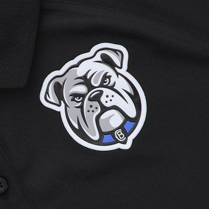 Canterbury Bulldogs 2026 NRL Mens Black Media Polo Shirt