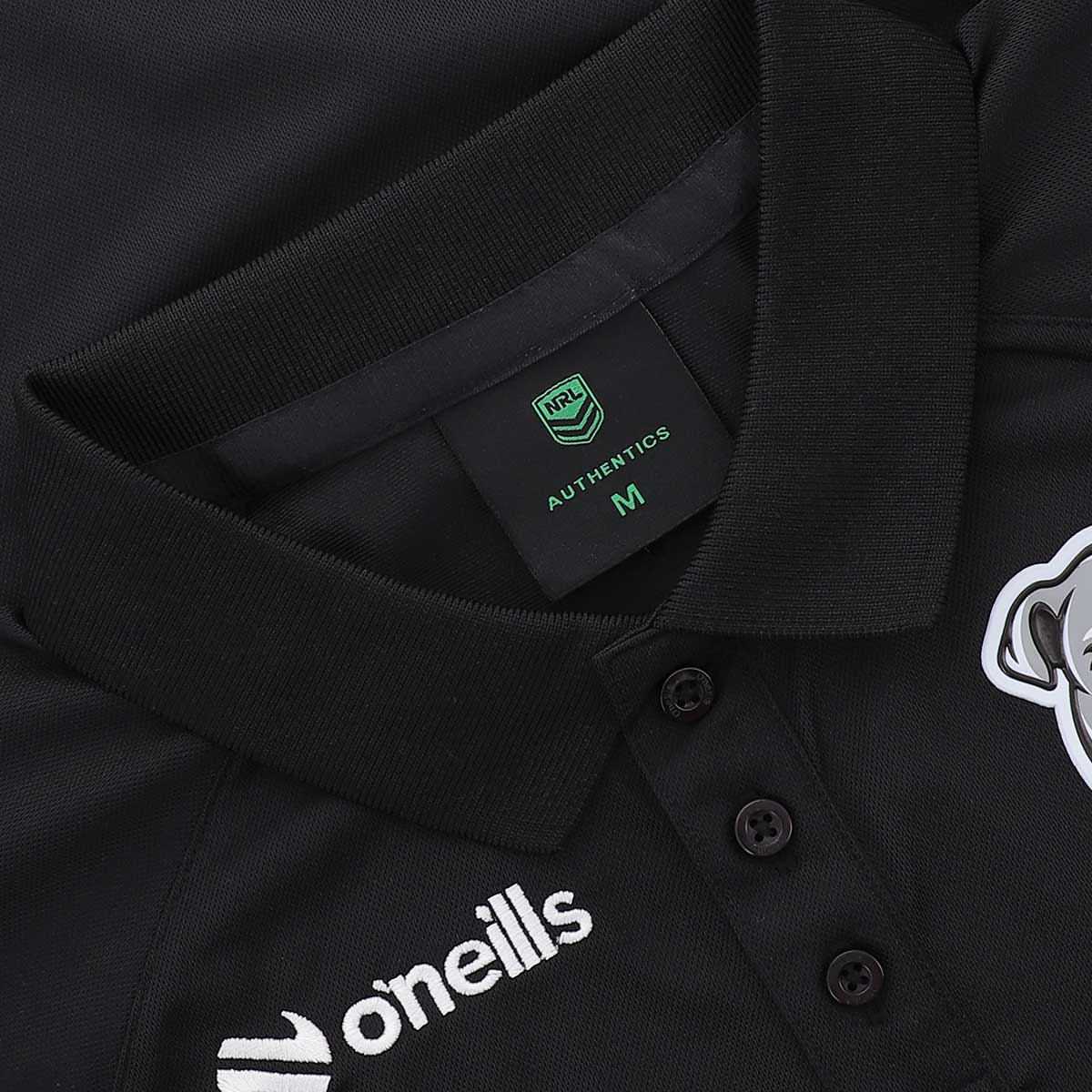 Canterbury Bulldogs 2026 NRL Ladies Black Media Polo Shirt