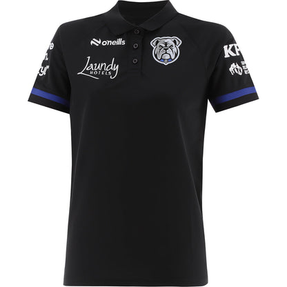 Canterbury Bulldogs 2026 NRL Ladies Black Media Polo Shirt