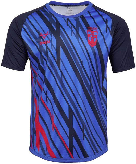 England 2026 Rugby League World Cup Mens Navy Warm Up Shirt