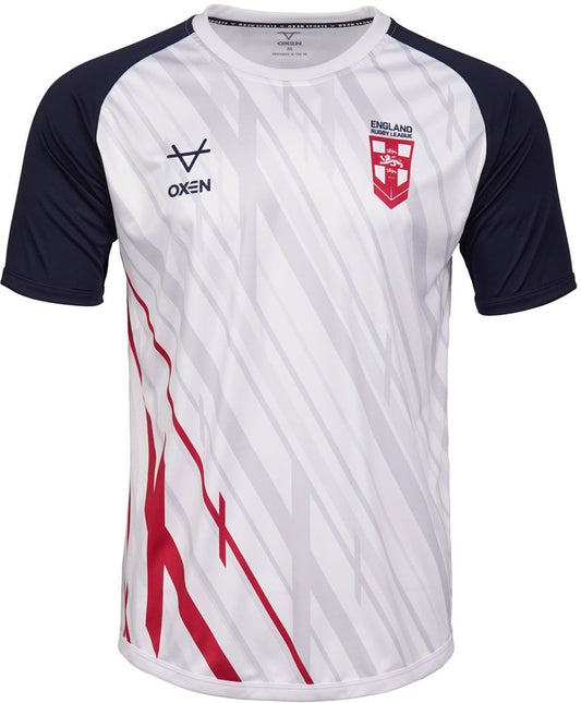 England 2026 Rugby League World Cup Mens White Warm Up Captains Run Shirt