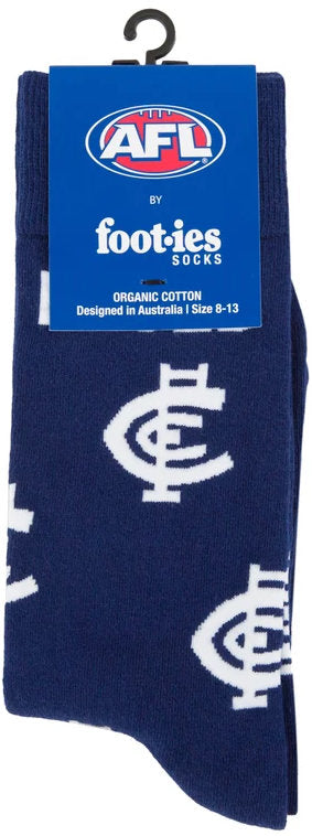 Carlton Blues AFL Mascot Organic Cotton Socks