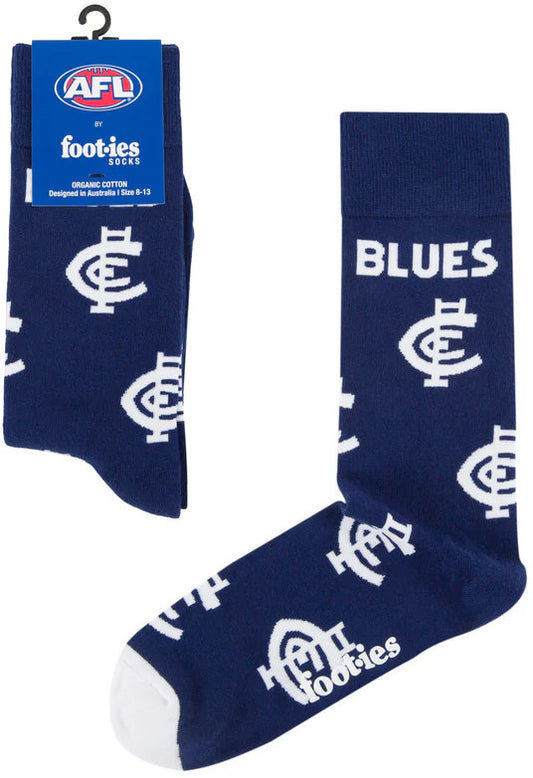 Carlton Blues AFL Mascot Organic Cotton Socks