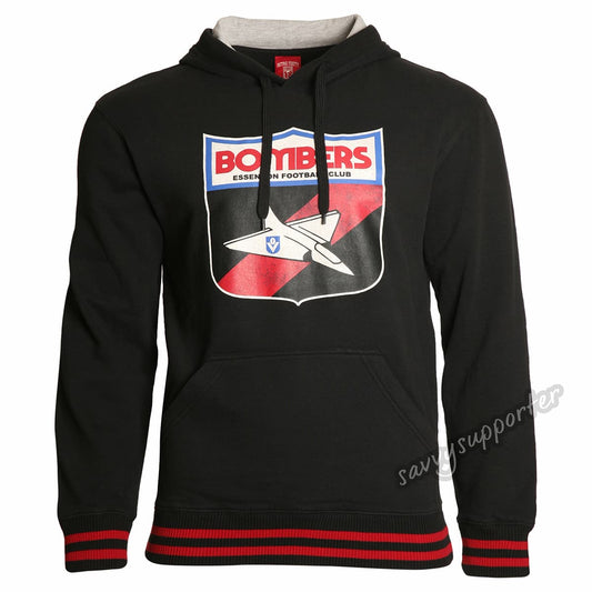 Essendon Bombers Mens Retro Pullover Hood