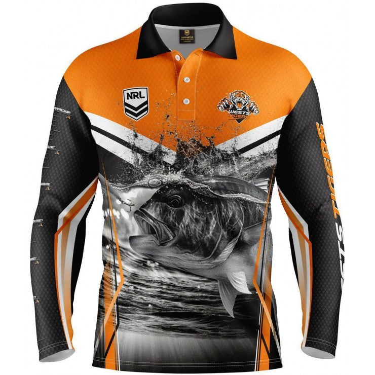 Wests Tigers NRL Mens Fishing Shirt