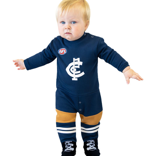 Carlton Blues 2026 AFL Toddler Infant Zip Footysuit