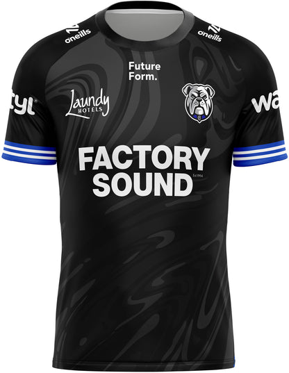 Canterbury Bulldogs 2026 NRL Mens Black Coaches Training Shirt