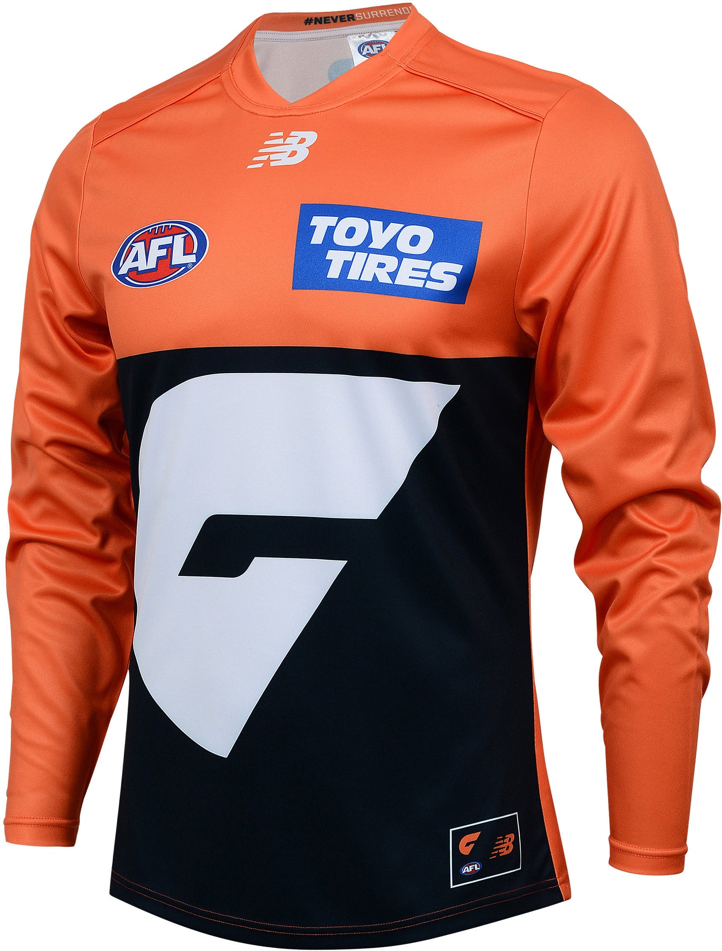 GWS Giants 2026 AFL Mens Long Sleeve Home Guernsey