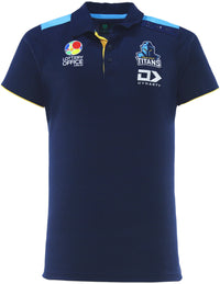 Gold Coast Titans 2026 NRL Mens Navy Media Polo Shirt *PRESALE*