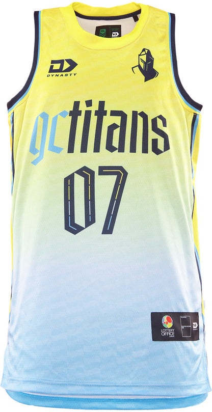 Gold Coast Titans 2026 NRL Mens Dynasty Basketball Singlet *PRESALE*