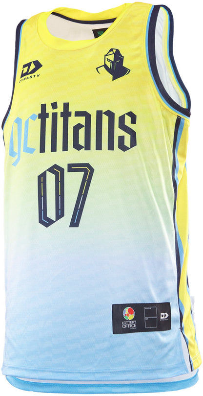 Gold Coast Titans 2026 NRL Mens Dynasty Basketball Singlet *PRESALE*