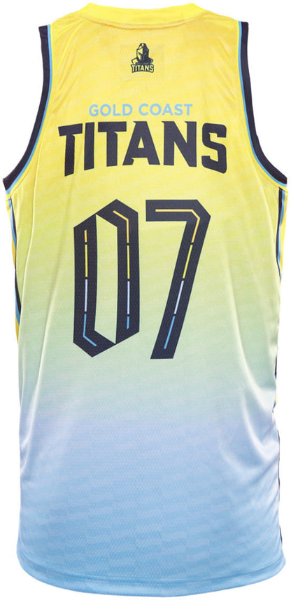 Gold Coast Titans 2026 NRL Mens Dynasty Basketball Singlet *PRESALE*