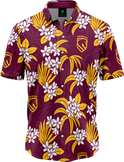 Brisbane Broncos 2026 NRL Mens Reef Hawaiian Shirt