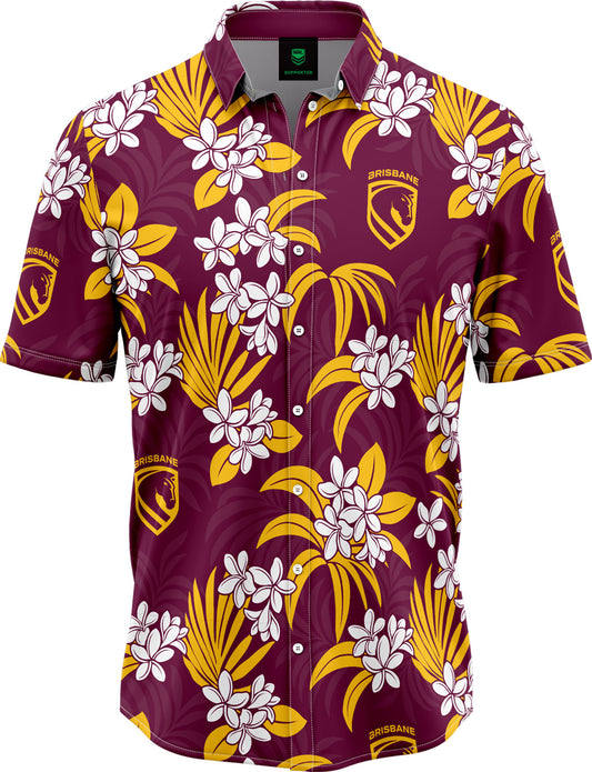 Brisbane Broncos 2026 NRL Mens Reef Hawaiian Shirt