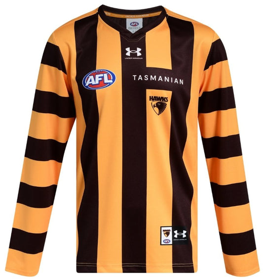 Hawthorn Hawks 2026 AFL Mens Long Sleeve Home Guernsey