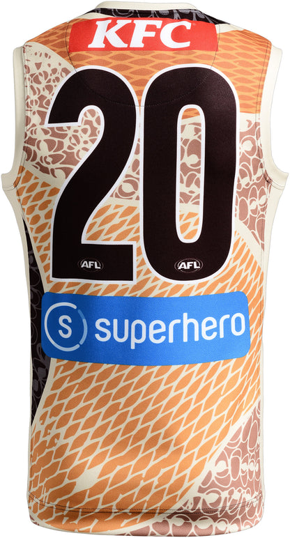 Hawthorn Hawks 2026 AFL Mens Indigenous Guernsey