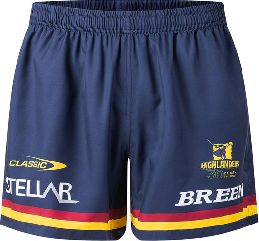 Otago Highlanders 2026 Rugby Union Mens Gym Training Shorts