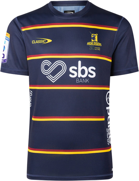 Otago Highlanders 2026 Rugby Union Mens Navy Training Shirt