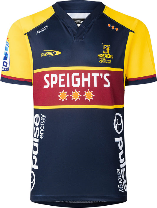 Otago Highlanders 2026 Rugby Union Mens Navy Training Jersey