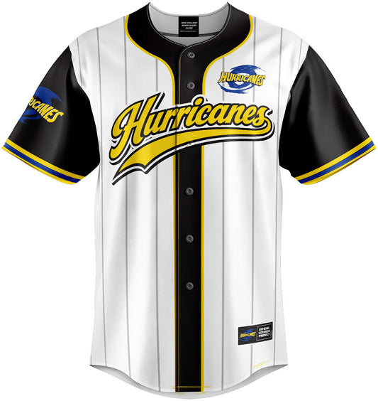 Wellington Hurricanes Rugby Union Mens Shortstop Baseball Shirt