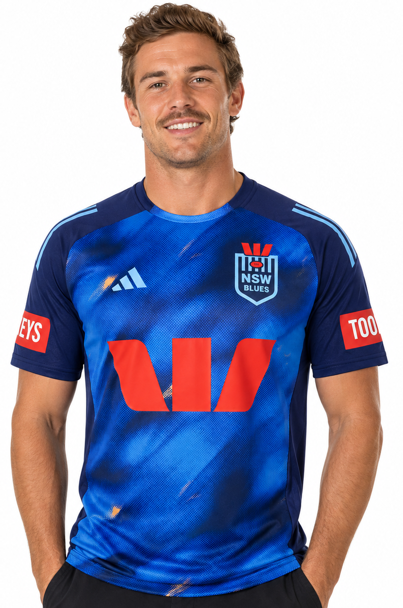 NSW Blues 2026 State of Origin Mens Dark Blue Training Shirt
