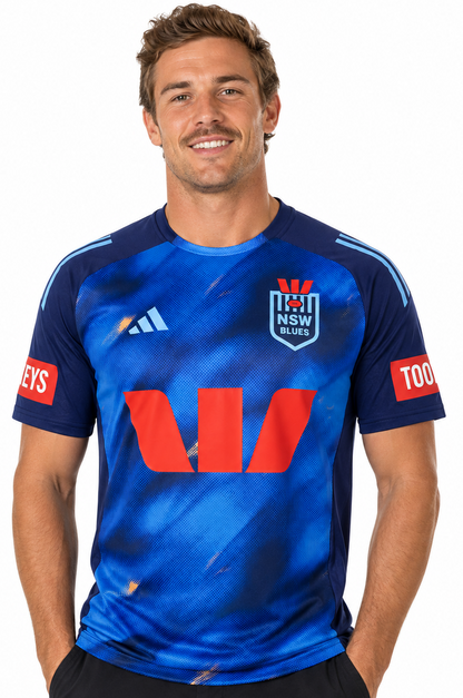 NSW Blues 2026 State of Origin Mens Dark Blue Training Shirt