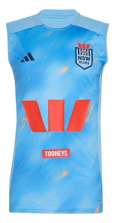 NSW Blues 2026 State of Origin Mens Light Blue Training Singlet