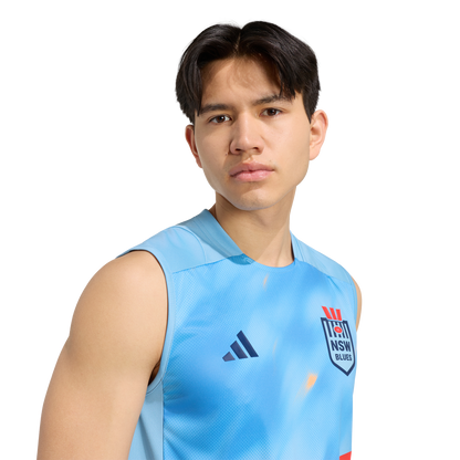 NSW Blues 2026 State of Origin Mens Light Blue Training Singlet