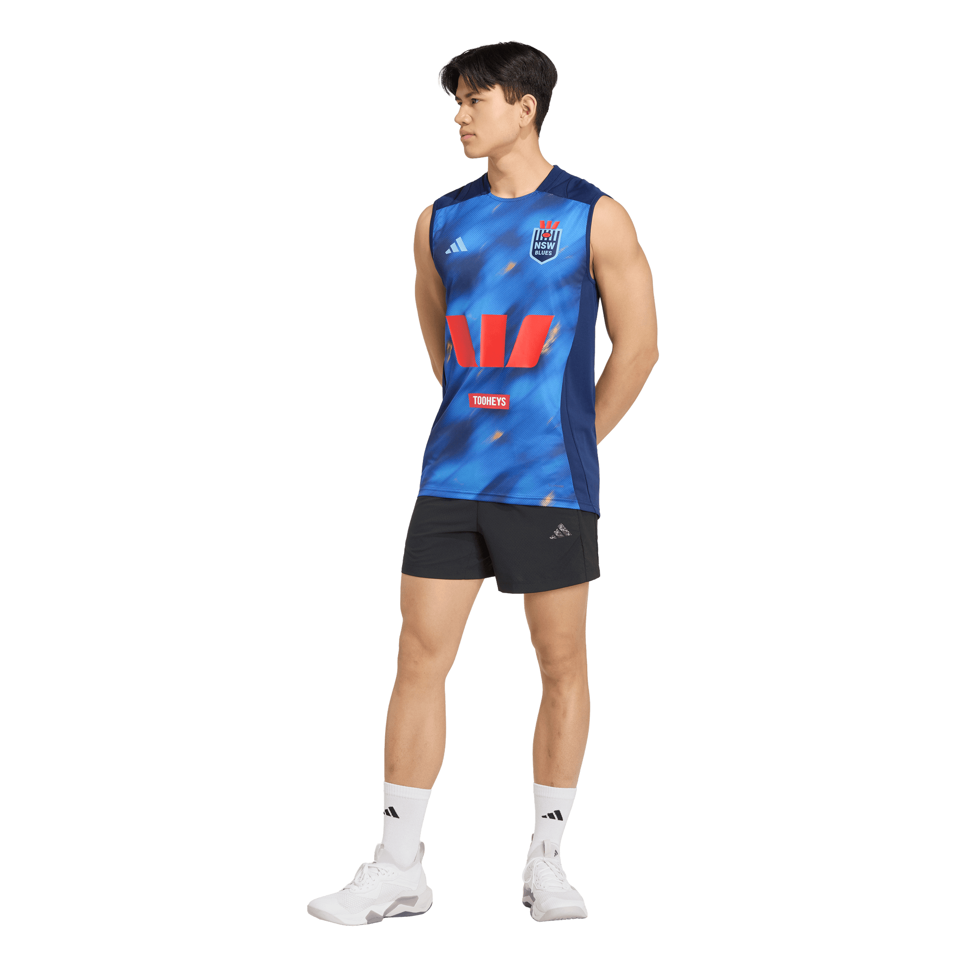 NSW Blues 2026 State of Origin Mens Dark Blue Training Singlet