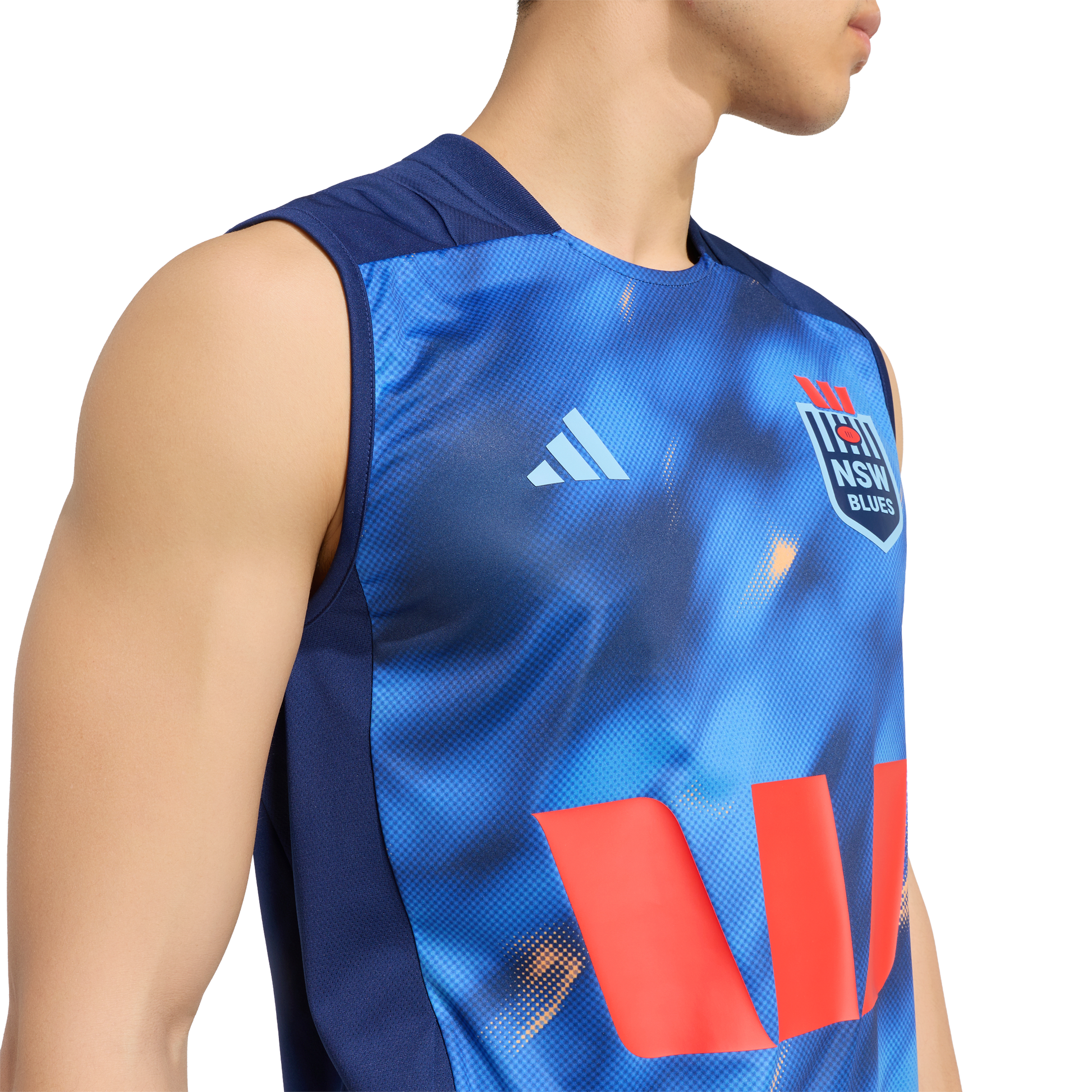 NSW Blues 2026 State of Origin Mens Dark Blue Training Singlet