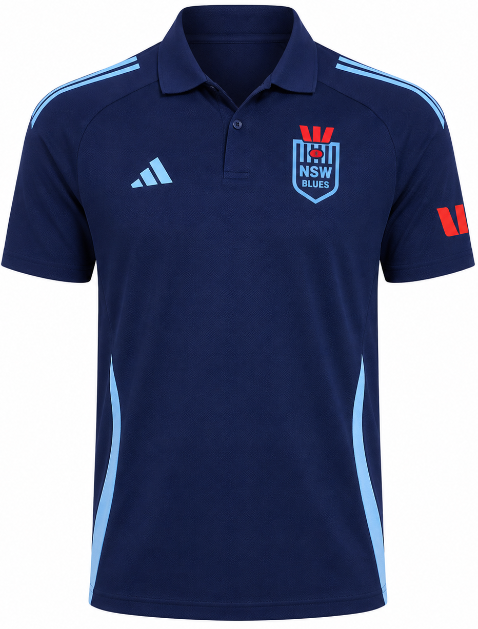 NSW Blues 2026 State of Origin Mens Dark Blue Polo Shirt