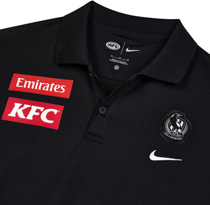 Collingwood Magpies 2026 AFL Mens Players Polo Shirt
