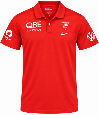 Sydney Swans 2026 AFL Mens Players Polo Shirt