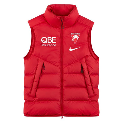 Sydney Swans 2026 AFL Mens Sideline Fill Vest
