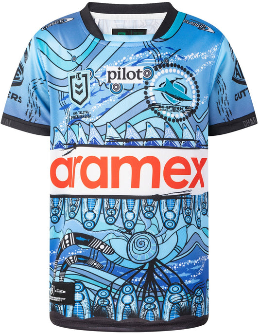 Cronulla Sharks 2026 NRL Kids Indigenous Jersey