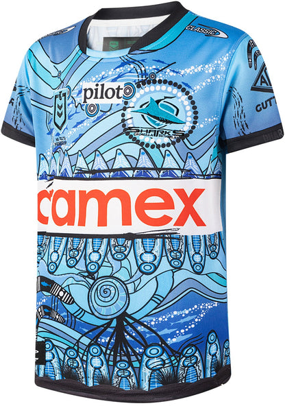Cronulla Sharks 2026 NRL Kids Indigenous Jersey