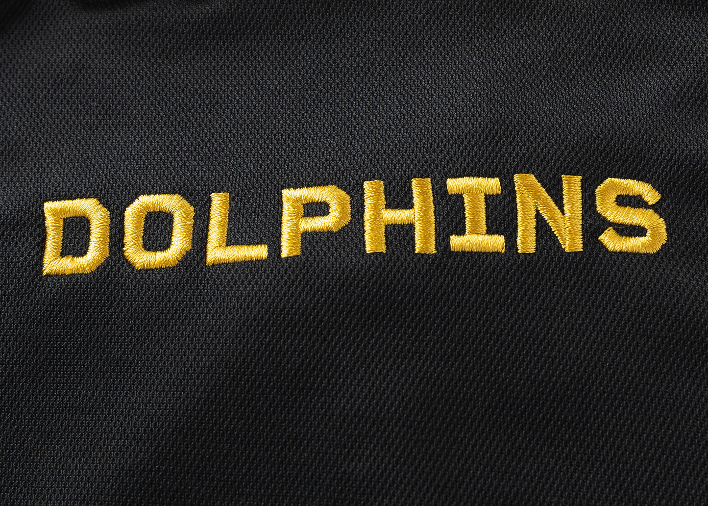 Dolphins 2025 NRL Ladies Black Players Polo Shirt