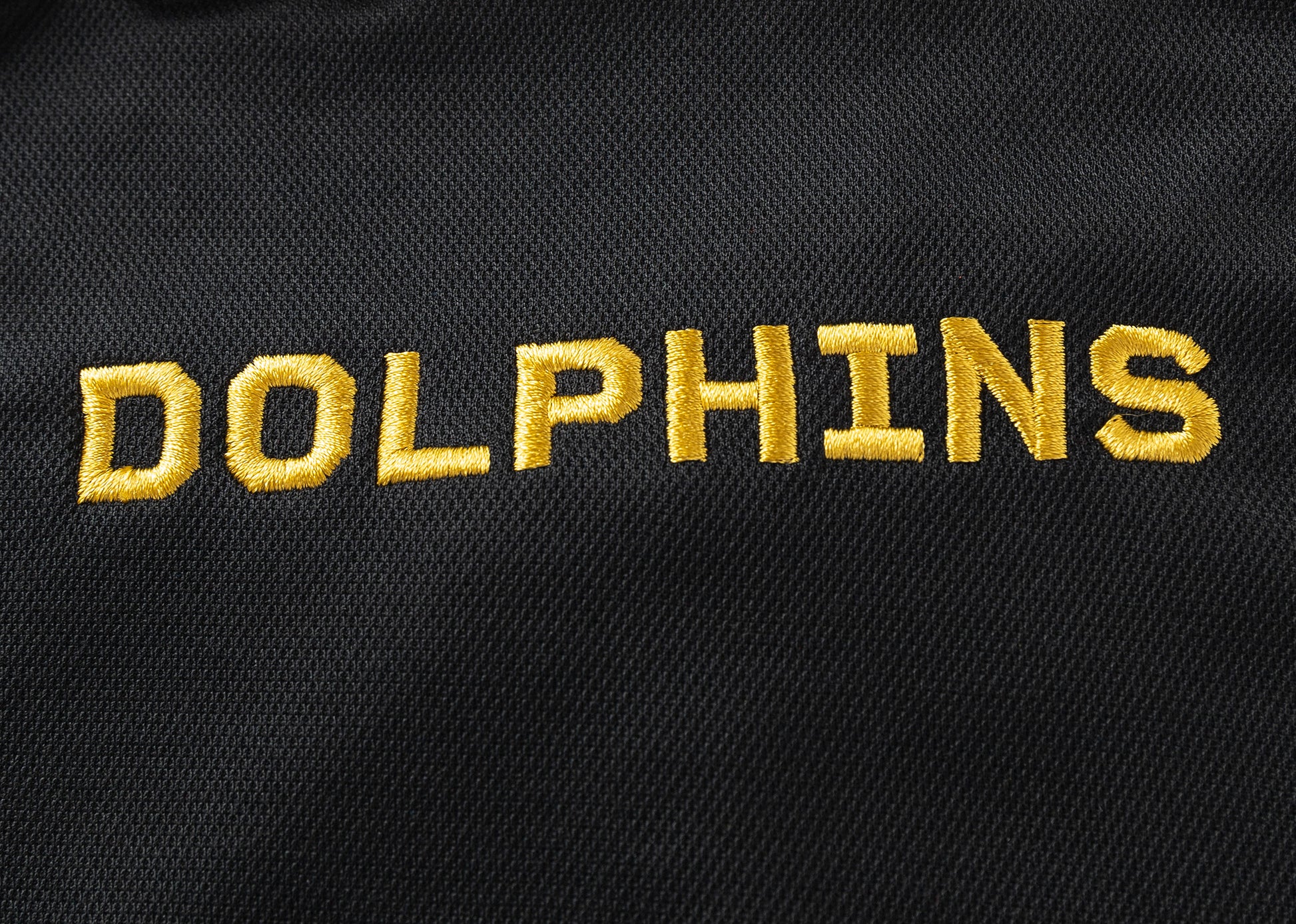 Dolphins 2025 NRL Ladies Black Players Polo Shirt