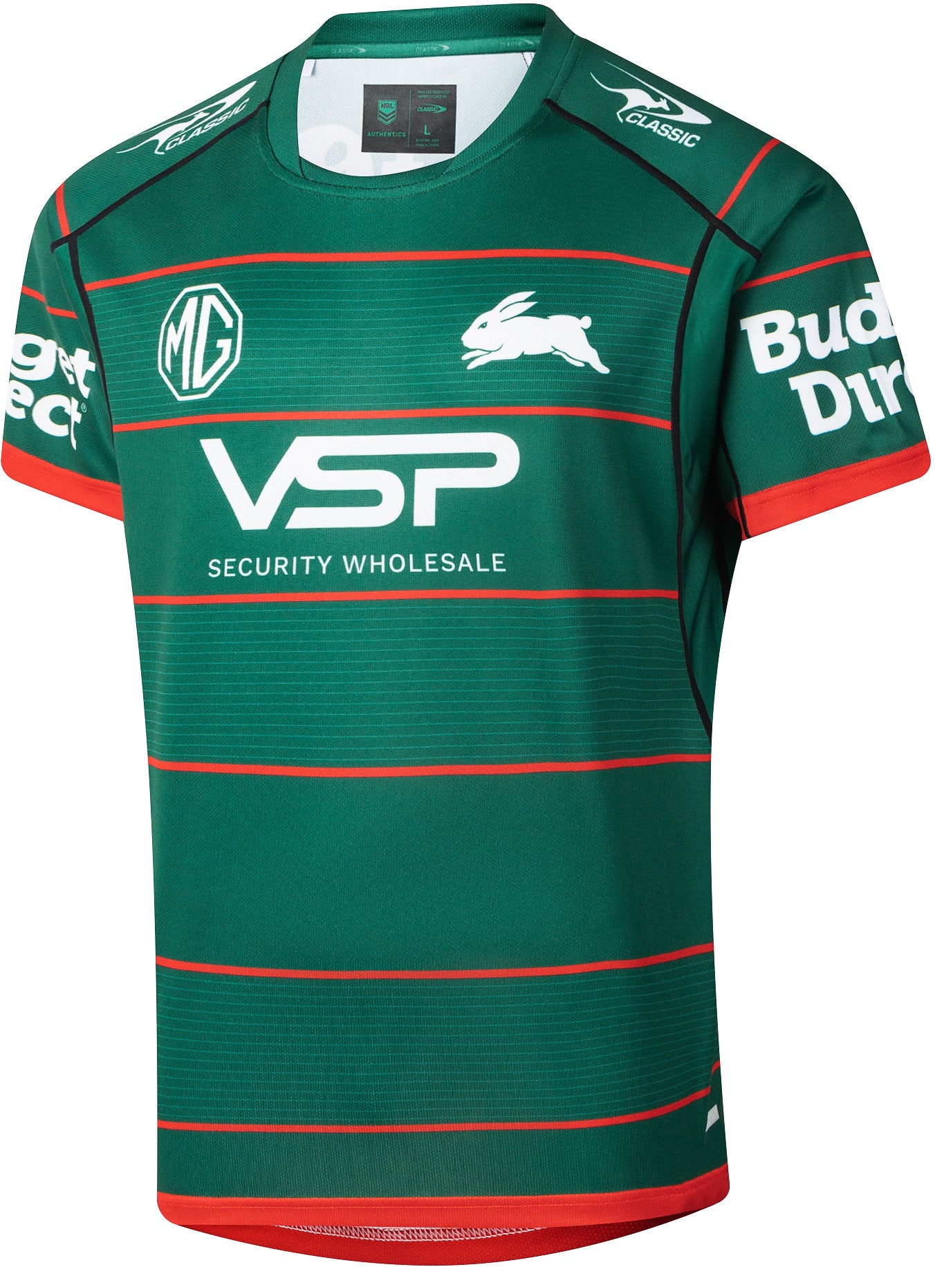 South Sydney Rabbitohs 2026 NRL Mens Green Training Jersey