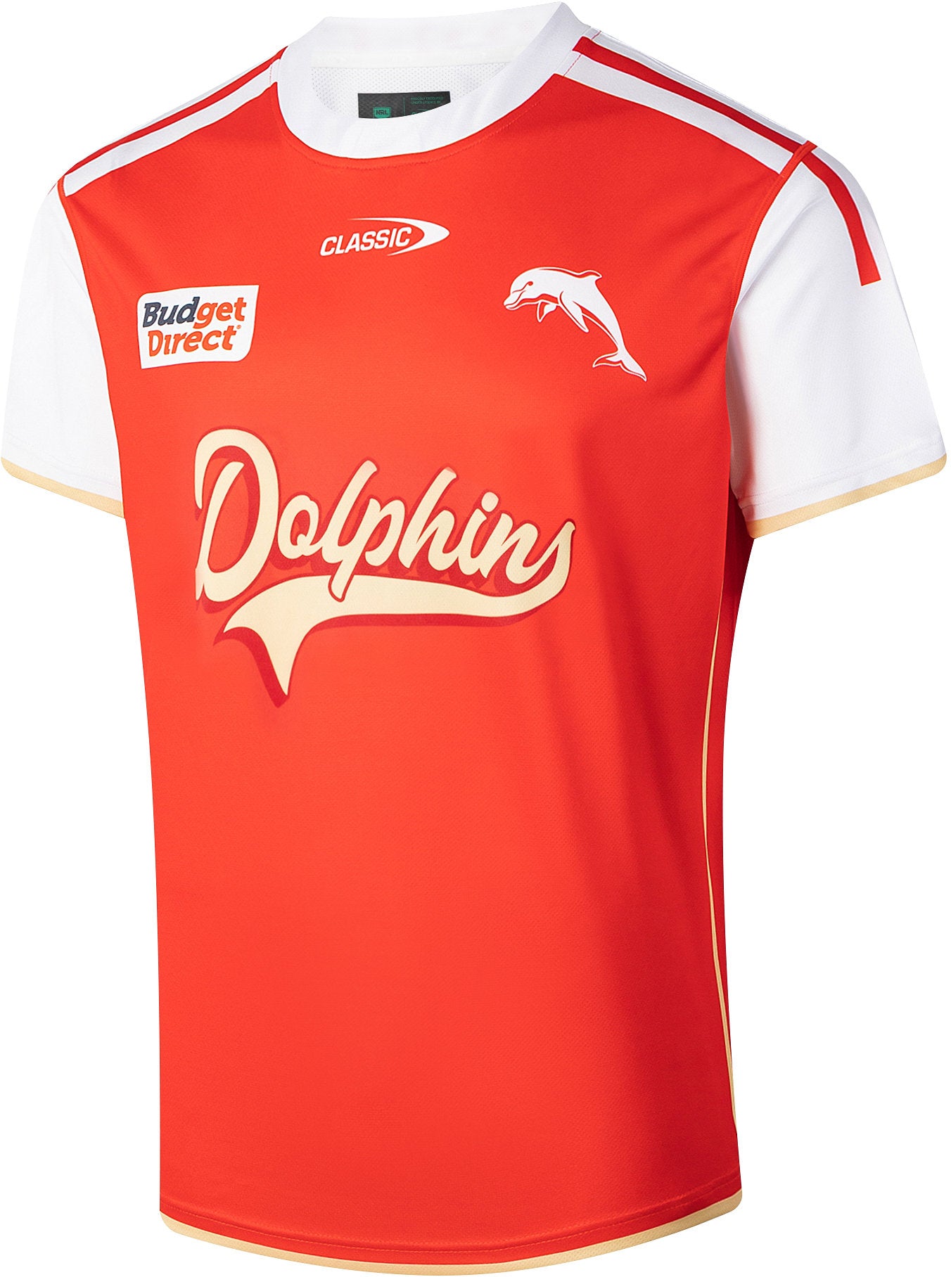 Dolphins 2026 NRL Mens Warm Up Shirt