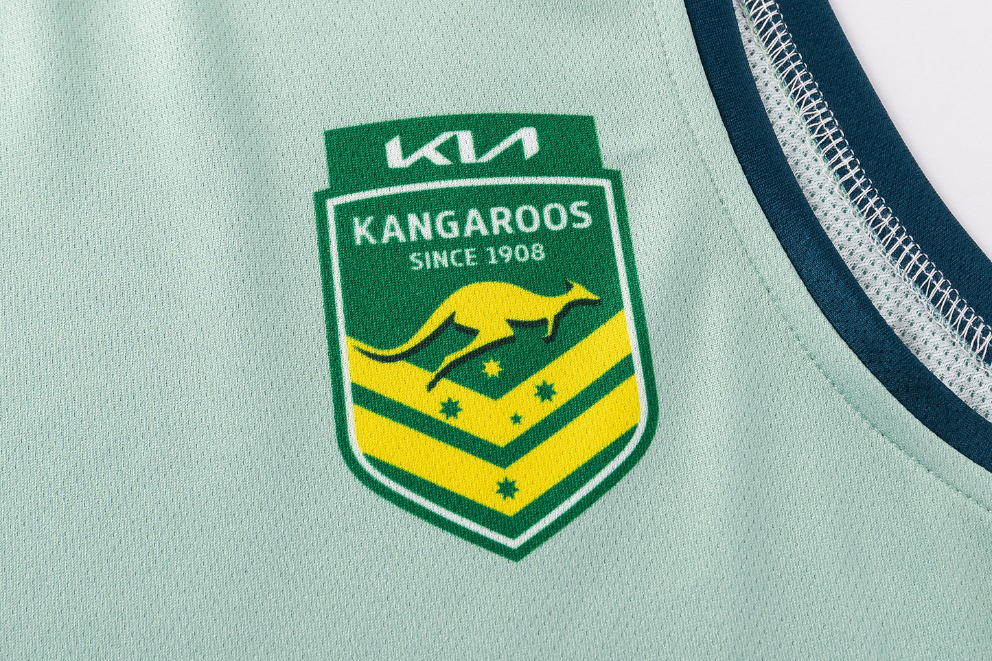 Australian Kangaroos 2026 RLWC Mens Sage Training Singlet