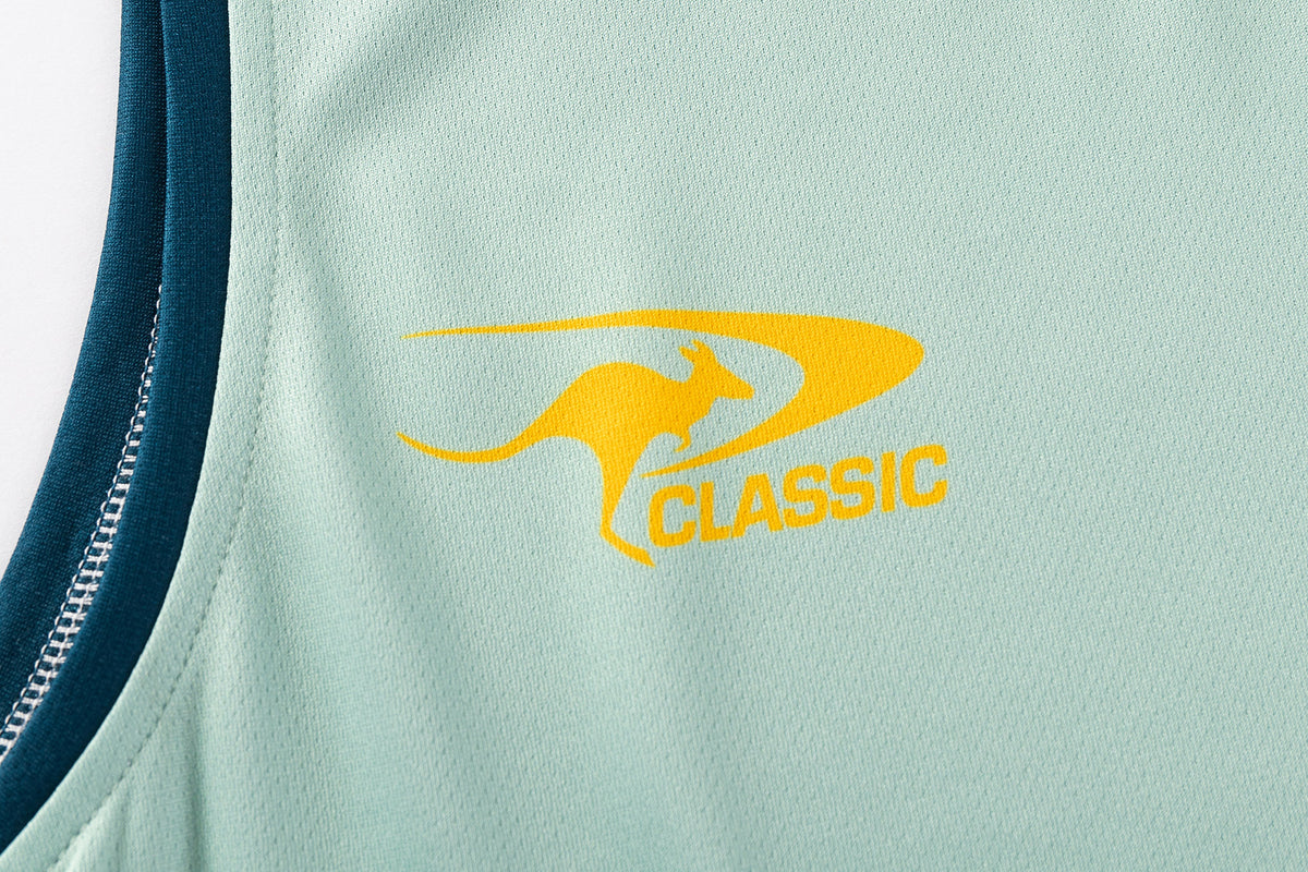 Australian Kangaroos 2026 RLWC Mens Sage Training Singlet