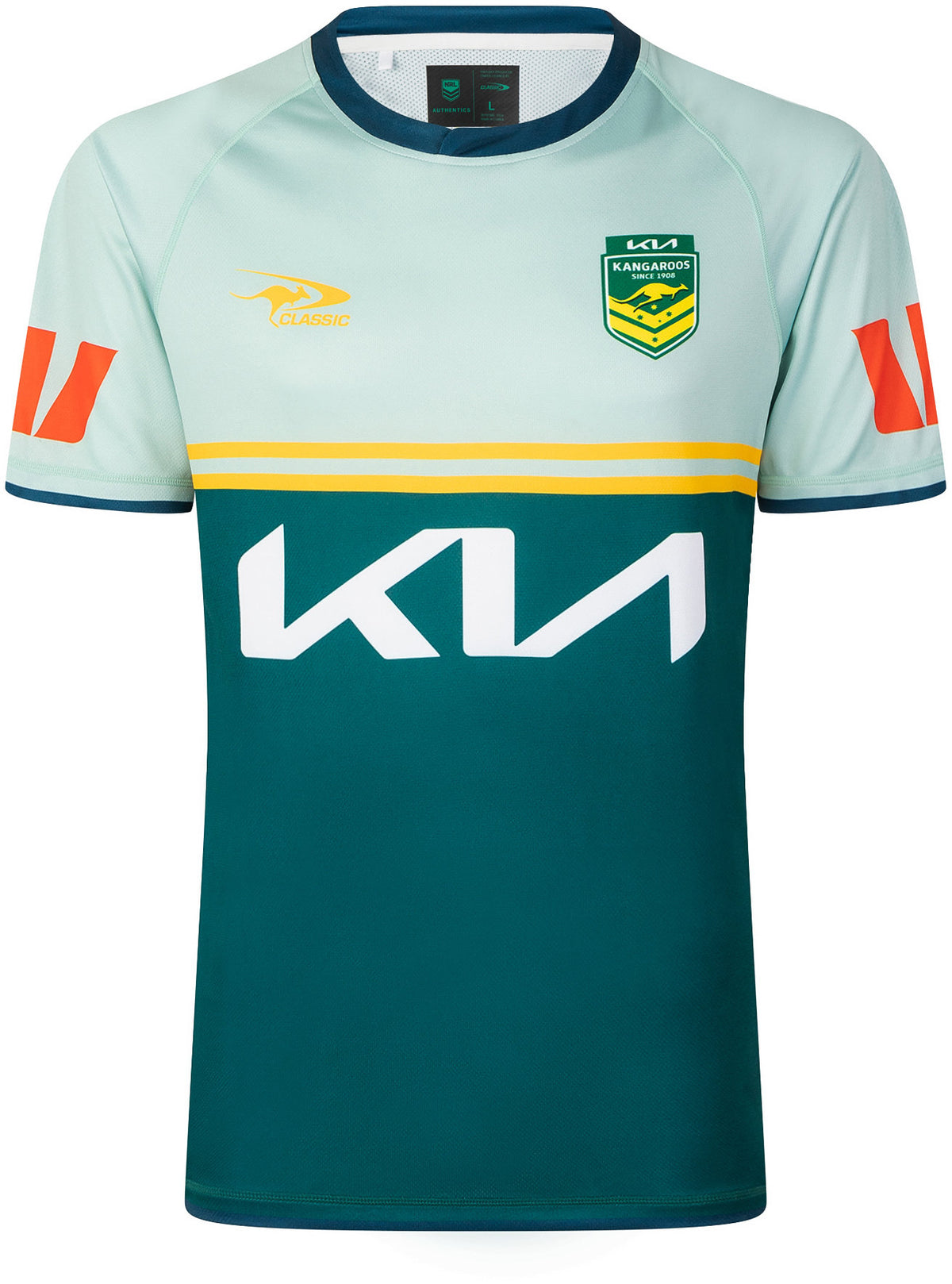 Australian Kangaroos 2026 RLWC Mens Sage Training Shirt