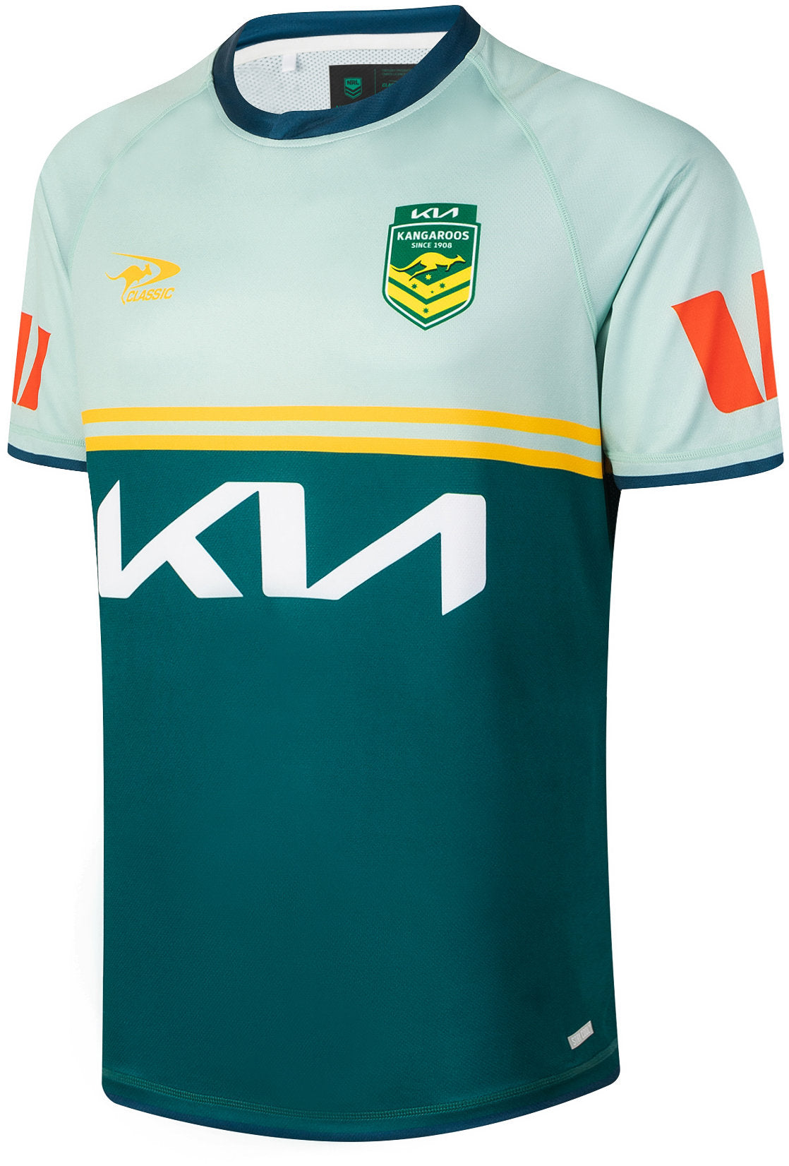 Australian Kangaroos 2026 RLWC Mens Sage Training Shirt