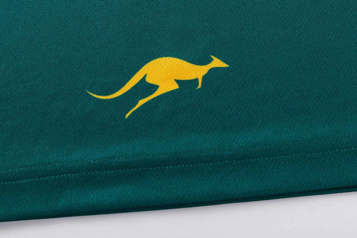 Australian Kangaroos 2026 RLWC Mens Sage Team Polo Shirt