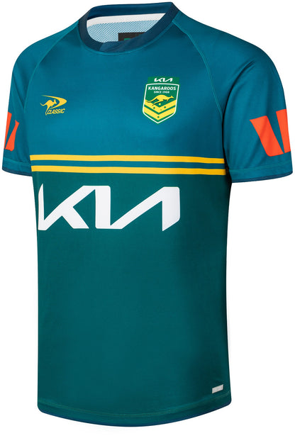 Australian Kangaroos 2026 RLWC Mens Warm Up Shirt