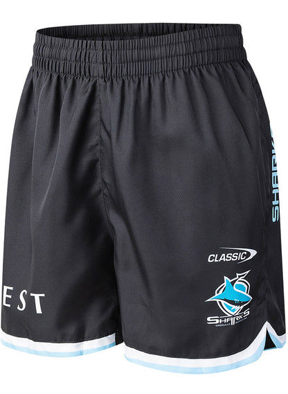 Cronulla Sharks 2026 NRL Mens Gym Training Shorts