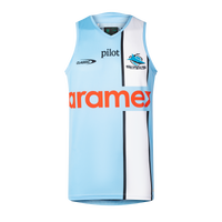 Cronulla Sharks 2026 NRL Kids Sky Training Singlet