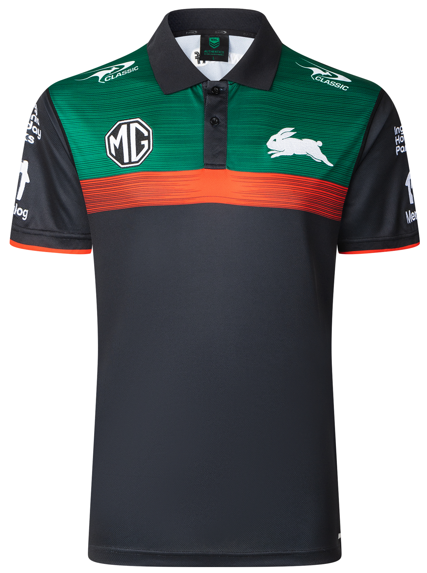 South Sydney Rabbitohs 2025 NRL Mens Players Polo Shirt