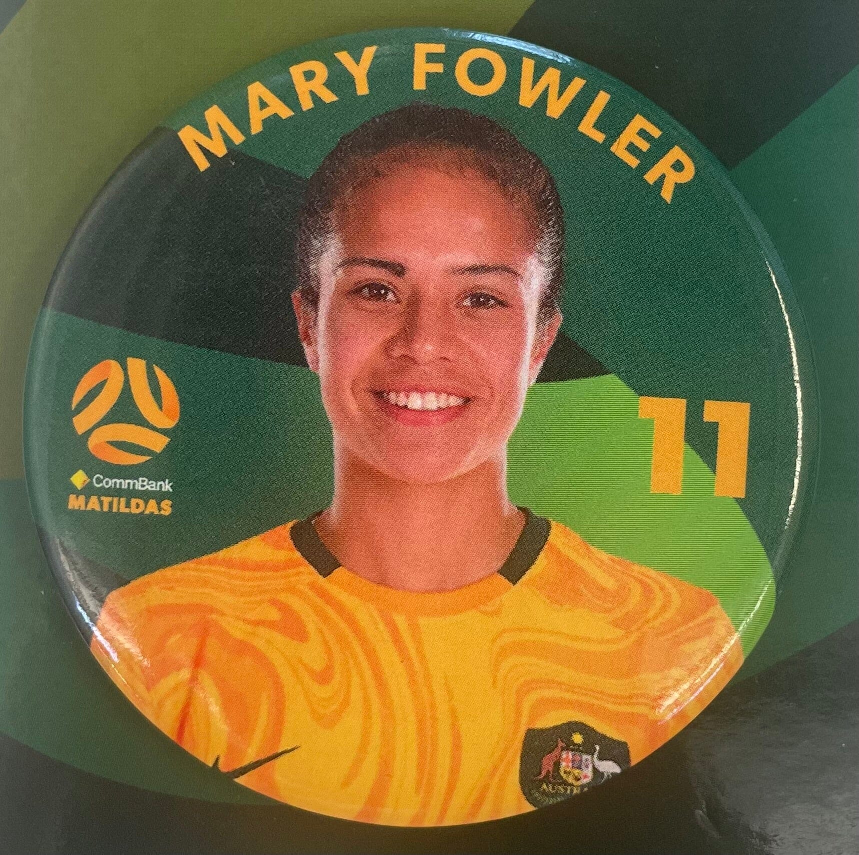 Australian Matildas Football Player Badge Mary Fowler